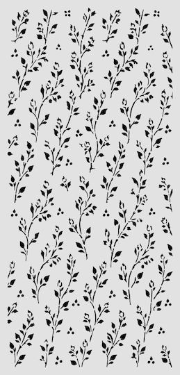 Thick Stencil 12x25cm Stamperia Cozy Family Κλαδάκια