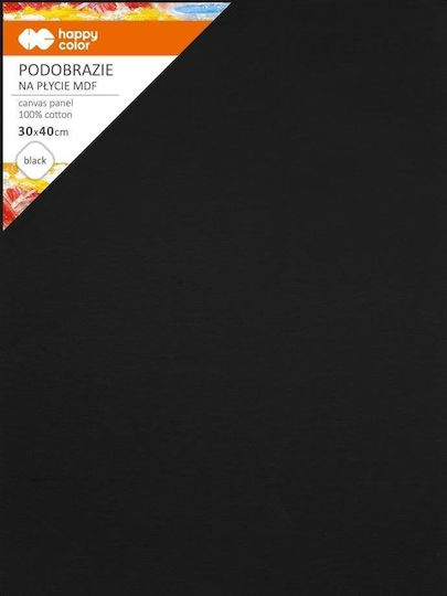 Happy Color Платно На Рамка, Черно, Правоъгълно, 30x40 см, 270 г/м², 1 бр