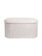 Living Room Stool with Storage Upholstered in Fabric Trebia Trebia Cream 76x38x38 cm
