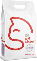 Kitties Ph Litter Plant-Based Tofu Cat Litter with Lavender Scent 6.5kg / 18lt