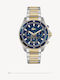 Lacoste Mainsail Men's Watch 43mm Battery Chronograph with Silver Stainless Steel Bracelet