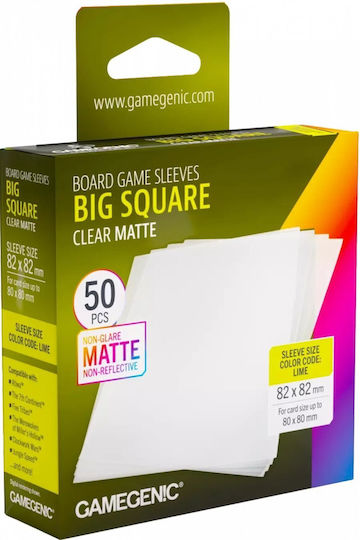 Gamegenic Folii pentru Cărți de Joc Pătrate Gamegenic, 50 Bucăți, Transparente