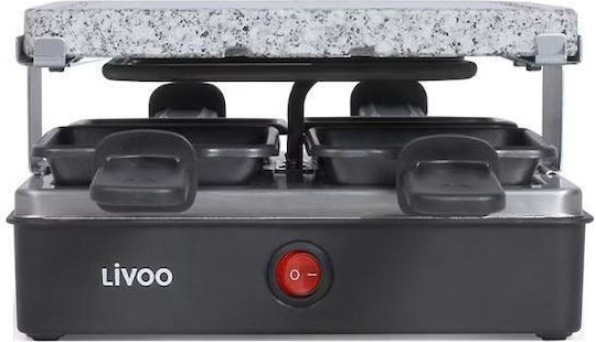 Livoo Tabletop Electric Raclette Grill 600W 19.5x19.5 cm