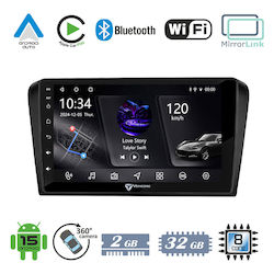Vencore 3236-10005-0245b Android-15-Multimedia-Display 9" Px5s Octa-Core 2 GB/32 GB IPS-Blende CarPlay Android Auto Unterstützung Für 360°-Kamera Mazda 3 2004–2009 – Schwarz 3236-10005-0245b