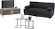 HomeMarkt Wohnzimmer-Set 3-teilig HM11387