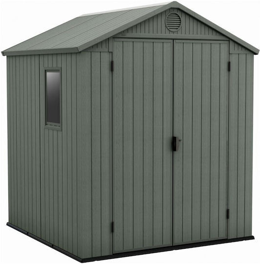 Kunststoff-Gartenhaus Grün L1,9xB1,82xH2,21m