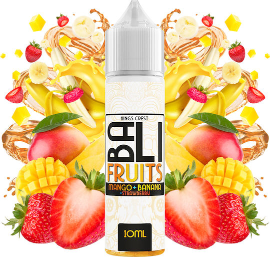Kings Crest Shot de aromă 10 ml/60 ml 1 buc. Mango Banană Căpșuni