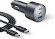 Anker 3-Port Fast Car Charger USB-C 167.5W Type-C