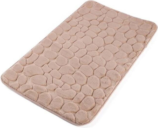 Domoletti Non-Slip Beige Bath Mat