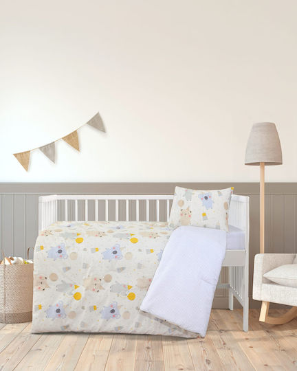Kocoon Babybettwäsche-Set für Babybetten aus Baumwolle, Mehrfarbig, 120 × 160 cm
