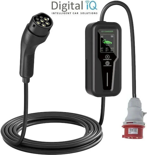 Digital IQ Portable Three-Phase Charger 11kW with Built-in Cable 5m Type 2 (DIQ EV PRT 16011)