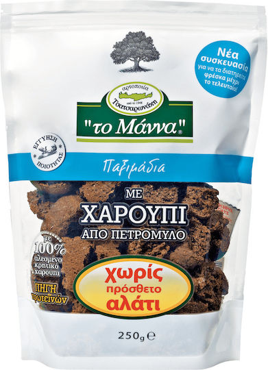 To Manna To Manna Pesmet din Roșcove de la Moară de Piatră Fără Sare Adăugată 250 g
