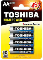 Toshiba Toshiba Hochleistungs-Alkaline-Batterien AΑ (4 Stück) Toshiba Toshiba Hochleistungs-Alkaline-Batterien AΑ (4 Stück)