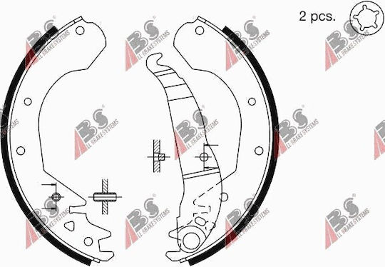 Bremsbacken Opel Kadett E Kombi 83 1605887