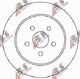 Brake Disc Chrysler Pt Cruiser 00 Rear 5085652aa