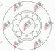 Спирачен диск Hyundai Lantra 90-00 5171228300