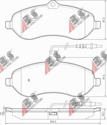 Front Brake Pads Scudo Jumpy 2007 425365