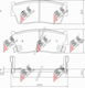 Plăcuțe de frână Suzuki Vitara 88 cu senzor 21500.14.8