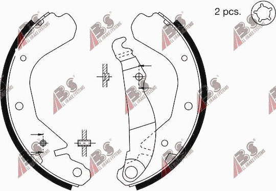 Sabot de frână Opel Kadett E 84-91 1605674