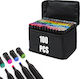 Set de Markere cu Alcool, 100 de Culori