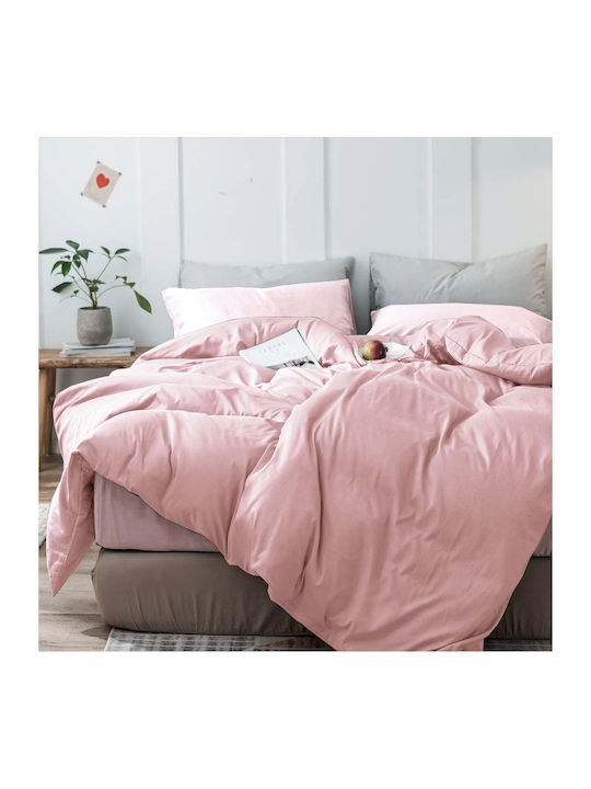 Saray Home Duvet Cover Set 160x240cm Single wit...