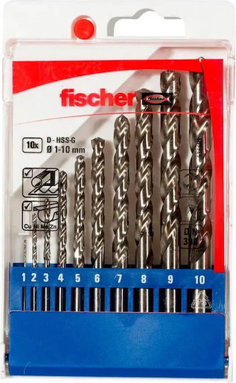 fischer 10er-Set Metallbohrer