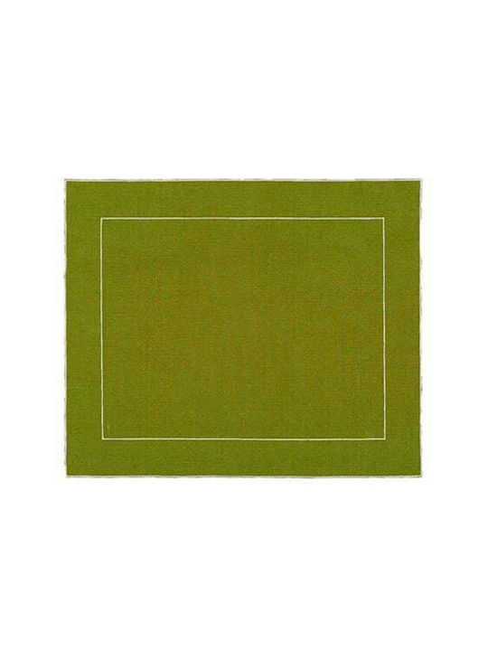 La Gallina Matta Green Fabric Placemat 48x40cm