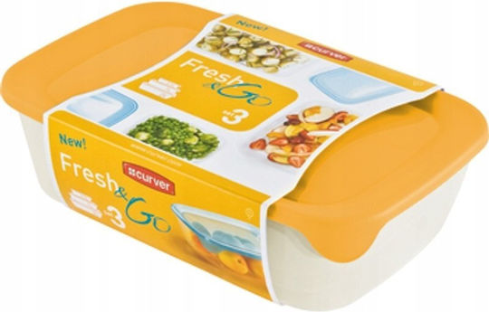 Curver Пластмасова Кутия за Храна Оранжева 500 ml