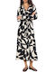 Maxi-Hemdkleid Schwarz