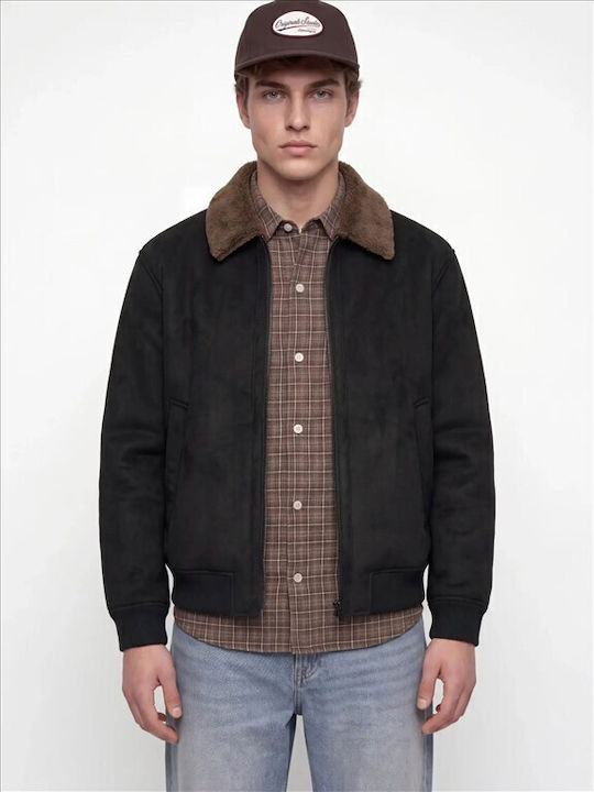 Jack & Jones Black Bomber Jacket