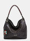 Ellen Damen-Schultertasche Schwarz