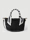 Damenhandtasche / Crossbody aus schwarzem Wildleder