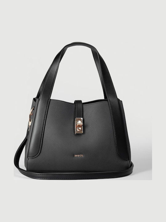 Schwarze Satchel-Handtasche für Damen