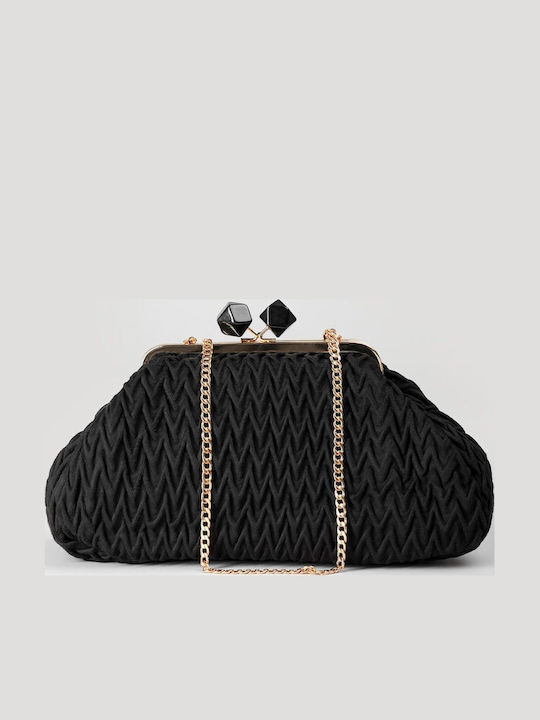 Gestrickte Schwarze Damen-Clutch
