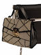 Women's Gold Flap Bag