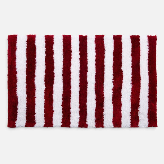 Nef-Nef Homeware Πατάκι Μπάνιου Winter Line Red 50x80εκ.