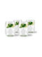 Vialli Design Green Geo Σετ Ποτήρια Κοκτέιλ Γυάλινα Πράσινο 450ml 4τμχ