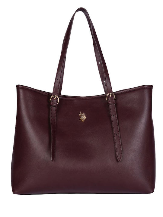 U.S. Polo Assn. Women's Shopper Bag Burgundy