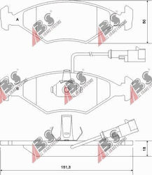 Front Brake Pads Fiat Palio 96 23220.18.0 Front Brake Pads Fiat Palio 96 23220.18.0
