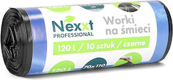 Nexxt Σακούλες Απορριμάτων Μεγάλης Αντοχής Χωρητικότητας 120lt 70x110cm 10τμχ Μαύρες