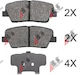 Bremsbeläge Kia Sorento 09 Hinten 583022pa70