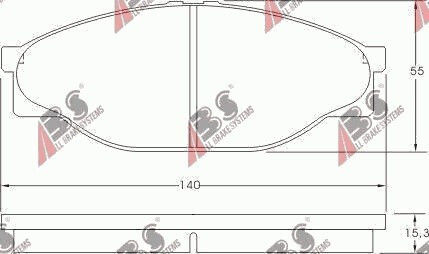Brake Pads Toyota Hiace 89-95 21689.15.5