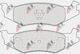 Brake Clocks Chrysler Sebring 01-07 Rear