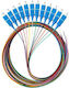 Alantec Sm 1j 9/125 Sc Connector Pigtail 2 M “easy Strip” Pack 12 Multicolor Foi-sc-9sm-2-op