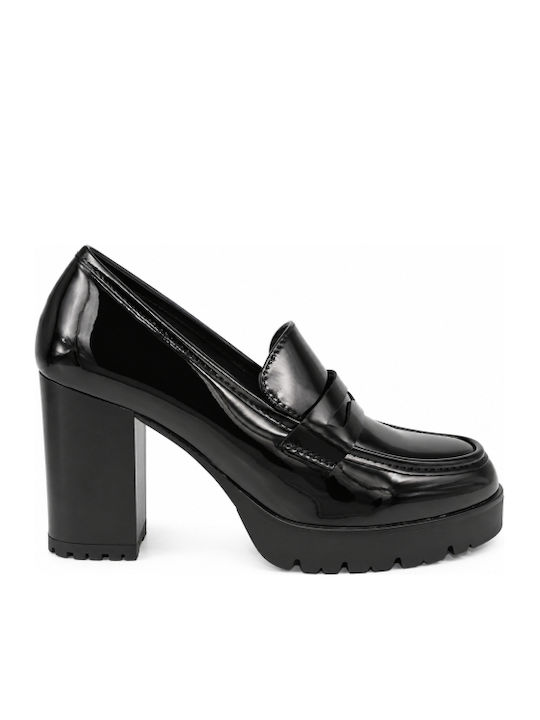 Pumps mit Blockabsatz und hohem Absatz Schwarz WI-YL276-27HH-SCHWARZ