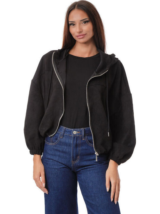 Silia D Crop-Wildleder-Damenjacke für den Winte...