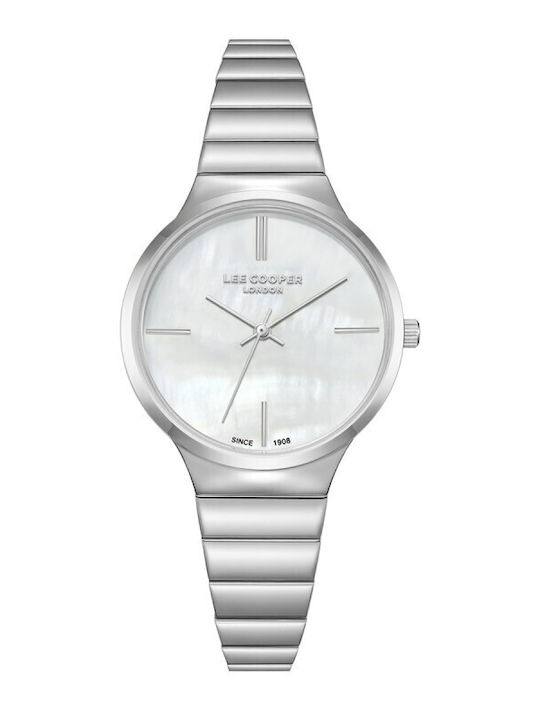 Women's Battery-Powered Watch with Silver Metal Bracelet