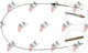 Handbrake Cable Opel Corsa A 91-93 Right T 522594