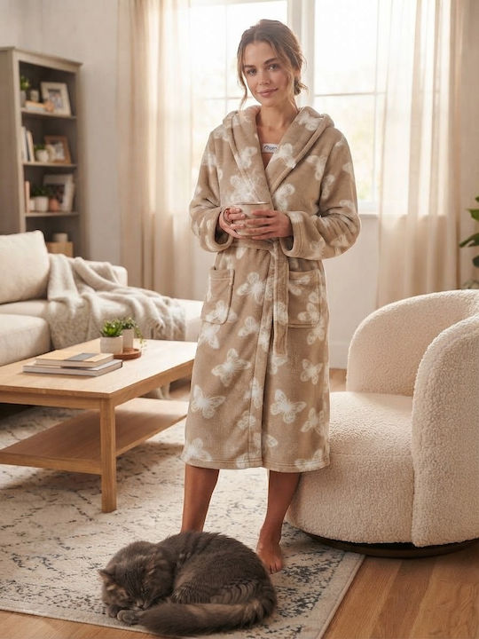 Passion Winter Damenrobe Braun