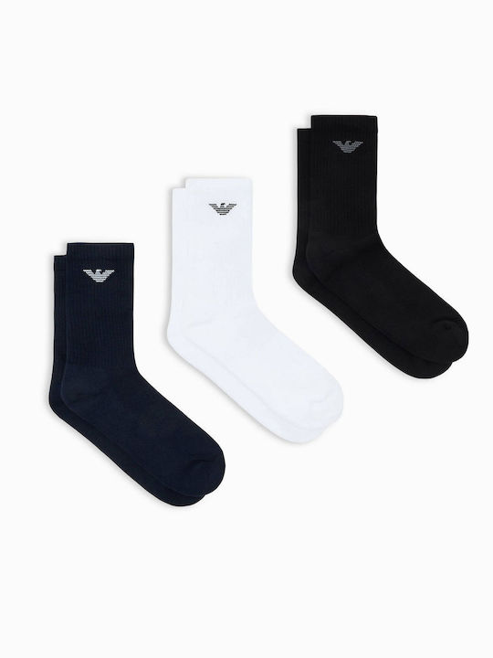 Emporio Armani Șosete Bărbați White-Black-Marine 3Pack